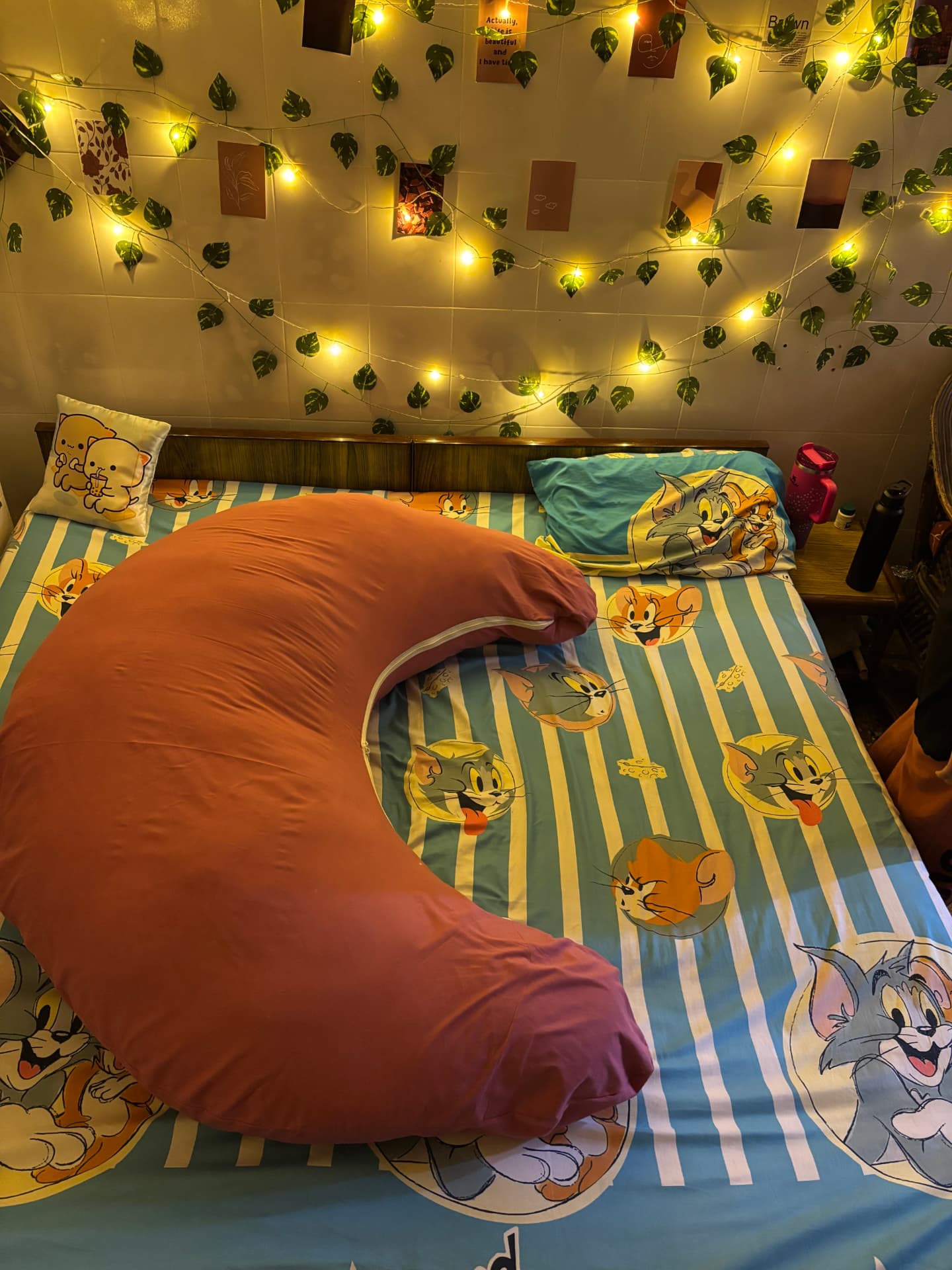 Diwan Body Pillow in a customer bedroom
